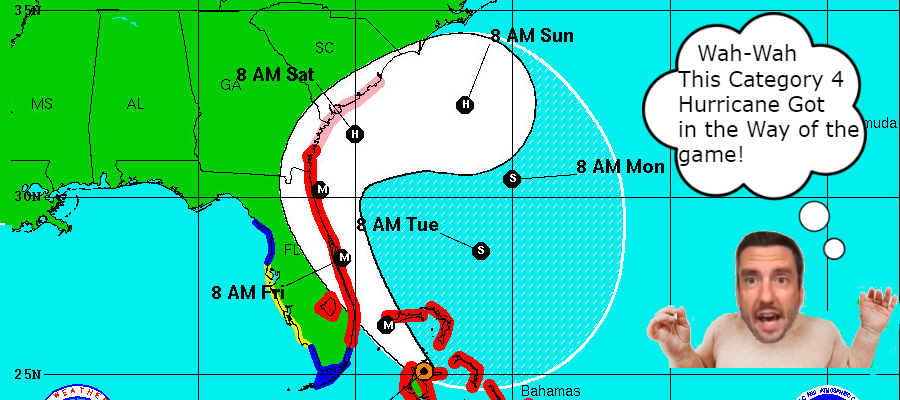 Hurricane Matthew with Clay crying.